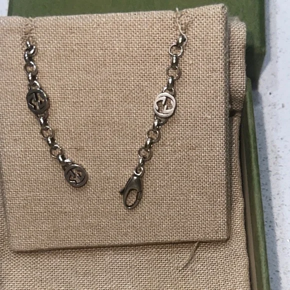 Gucci Sterling Silver Marmot Bracelet